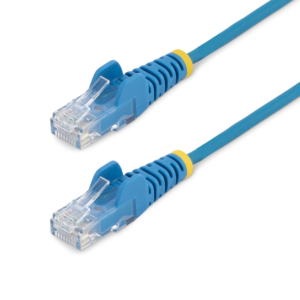 0.5M BLUE CAT6 ETHERNET CABLE SLIM SNAGLESS RJ45 UTP PATCH CABLE