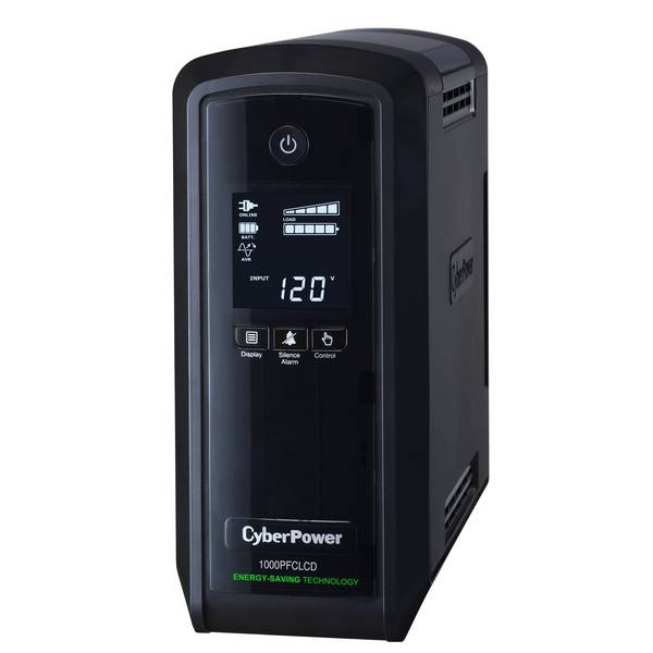 1000VA/600W SINE WAVE AVR UPS 10 OUTLET LCD SERIAL/USB 3YR WTY