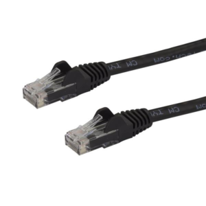 100FT BLACK CAT6 CABLE SNAGLESS RJ45 UTP PATCH CABLE CORD