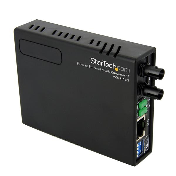 10/100 FIBER MEDIA CONVERTER ST FAST FIBER TO ETHERNET CONVERTER MM