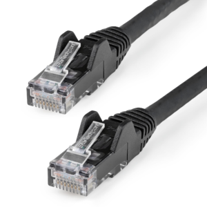 10FT BLACK CAT6 ETHERNET CABLE LSZH SNAGLESS PATCH CABLE LAN RJ45
