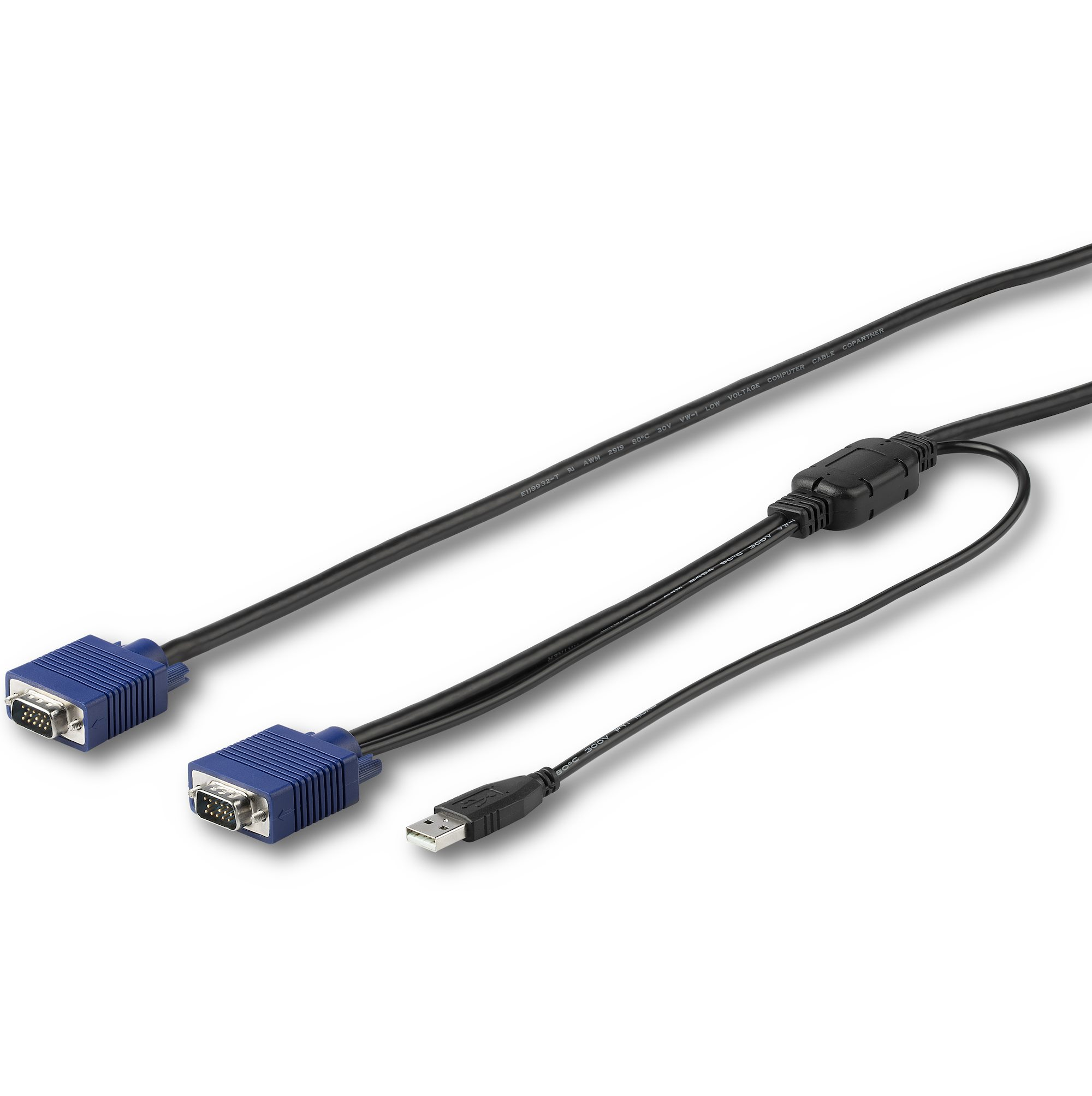 10FT HDMI USB KVM CABLE KVM CONSOLE CABLE RACKMOUNT CONSOLE