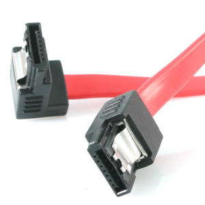 12 LATCHING SATA CABLE 1 RIGHT ANGLE M/M