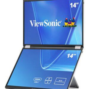 14 Dual Screen WUXGA Portable Monitor with USBC and Protective Sleeve