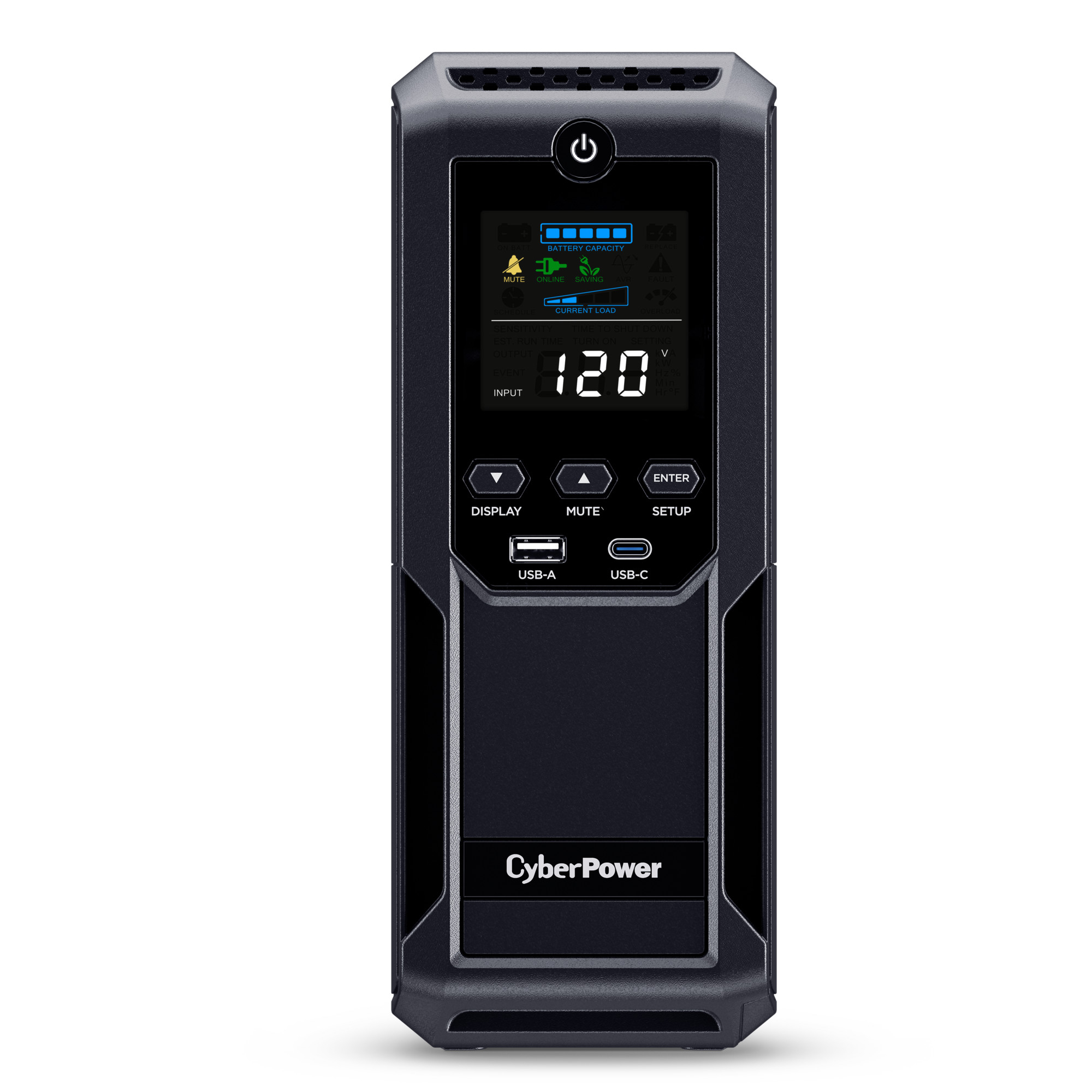 1500VA MINI-TOWER AVR UPS 12 OUT LCD SERIAL/USB