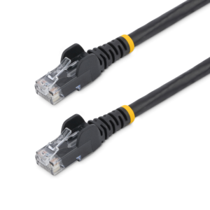 15FT BLACK 10 PACK CAT6 CABLE SNAGLESS RJ45 UTP PATCH CABLE CORD