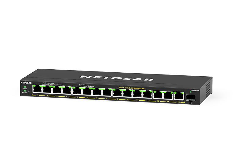 16PORT POE+ GIGABIT PLUS SWITCH