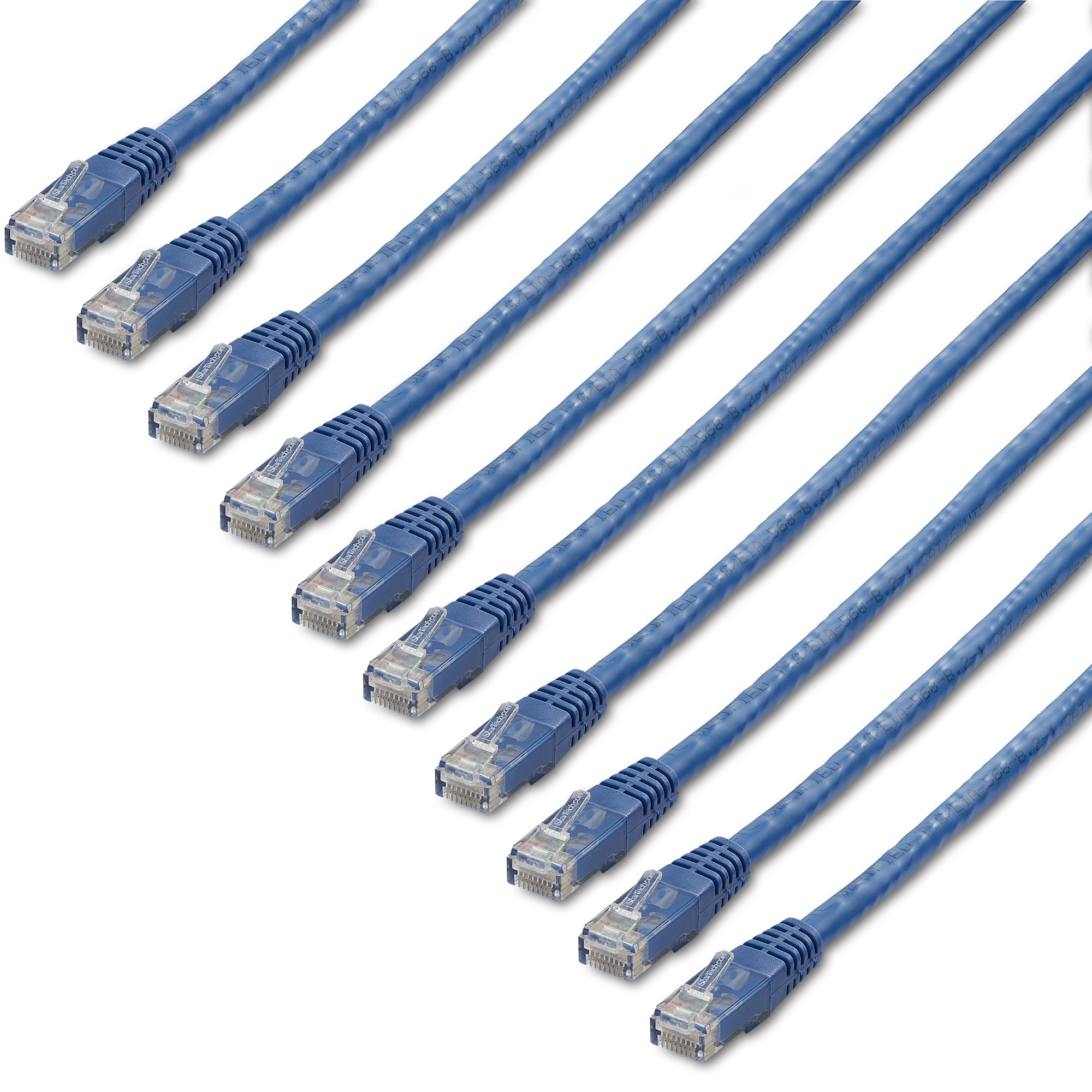 1FT BLUE CAT6 CABLE 10 PACK RJ45 UTP PATCH CABLE GIGABIT LAN