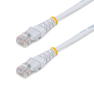 1FT WHITE CAT5E ETHERNET CABLE RJ45 PATCH CABLE GIGABIT LAN CORD