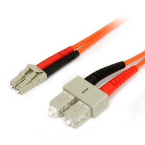 1M MULTIMODE FIBER OPTIC CABLE OM1 LC/SC 10G LSZH FIBER CABLE