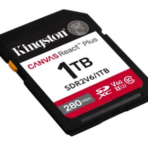 1TB Canvas React Plus SDXC UHS-II 280R/150W U3 V60 for Full HD/4K