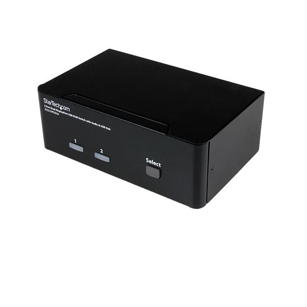 2 PORT DUAL MONITOR DISPLAYPORT KVM SWITCH TWO DISPLAYS DP KVM