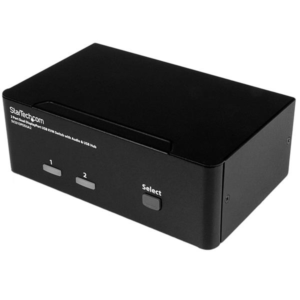 2 PORT DUAL MONITOR DISPLAYPORT KVM SWITCH TWO DISPLAYS DP KVM