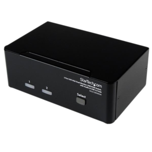 2 PORT KVM SWITCH DVI AND VGA DUAL SCREEN DISPLAY DVI VGA USB KVM