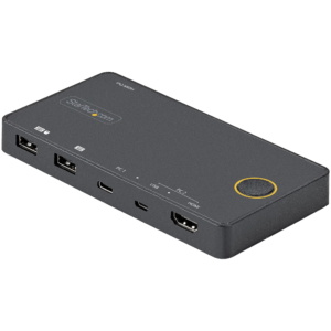 2 PORT USB C KVM SWITCH 4K USB A C HDMI HYBRID MINI KVM SWITCH