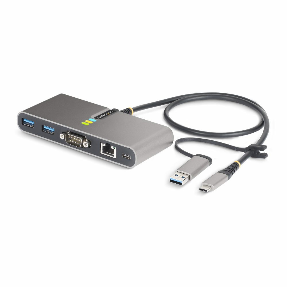 - 2-Port USB-C expansion hub (USB 3.2 Gen 1 5Gbps)