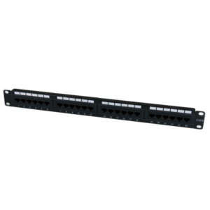 24 PORT CAT6 PATCH PANEL RJ45 110 TYPE RACK MOUNT NETWORK PANEL