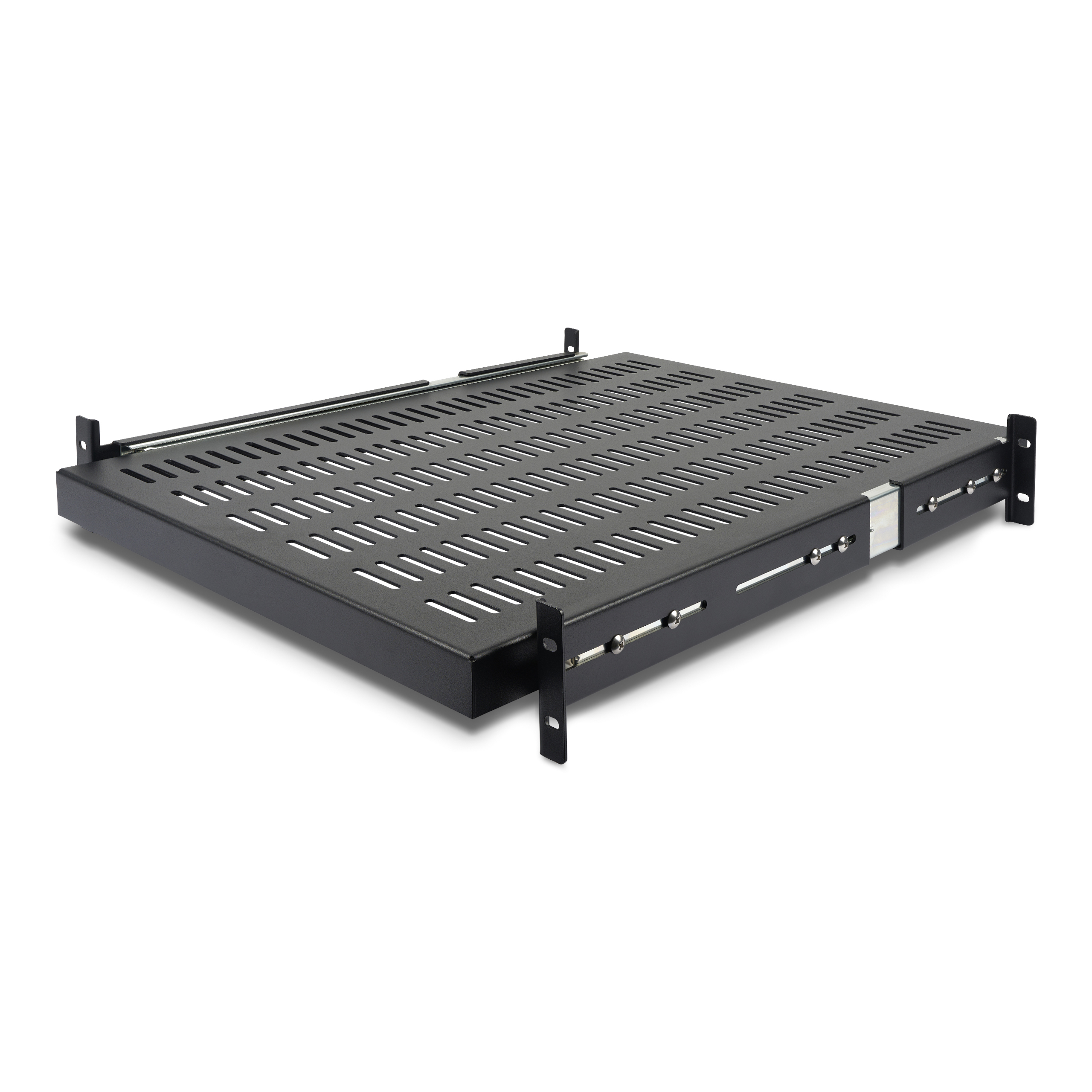 2U SERVER RACK SHELF SLIDING VENTED HEAVY DUTY RACK MOUNT SHELF