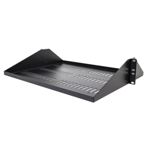 2U SERVER RACK SHELF UNIVERSAL CENTER MOUNT VENTED CANTILEVER TRAY