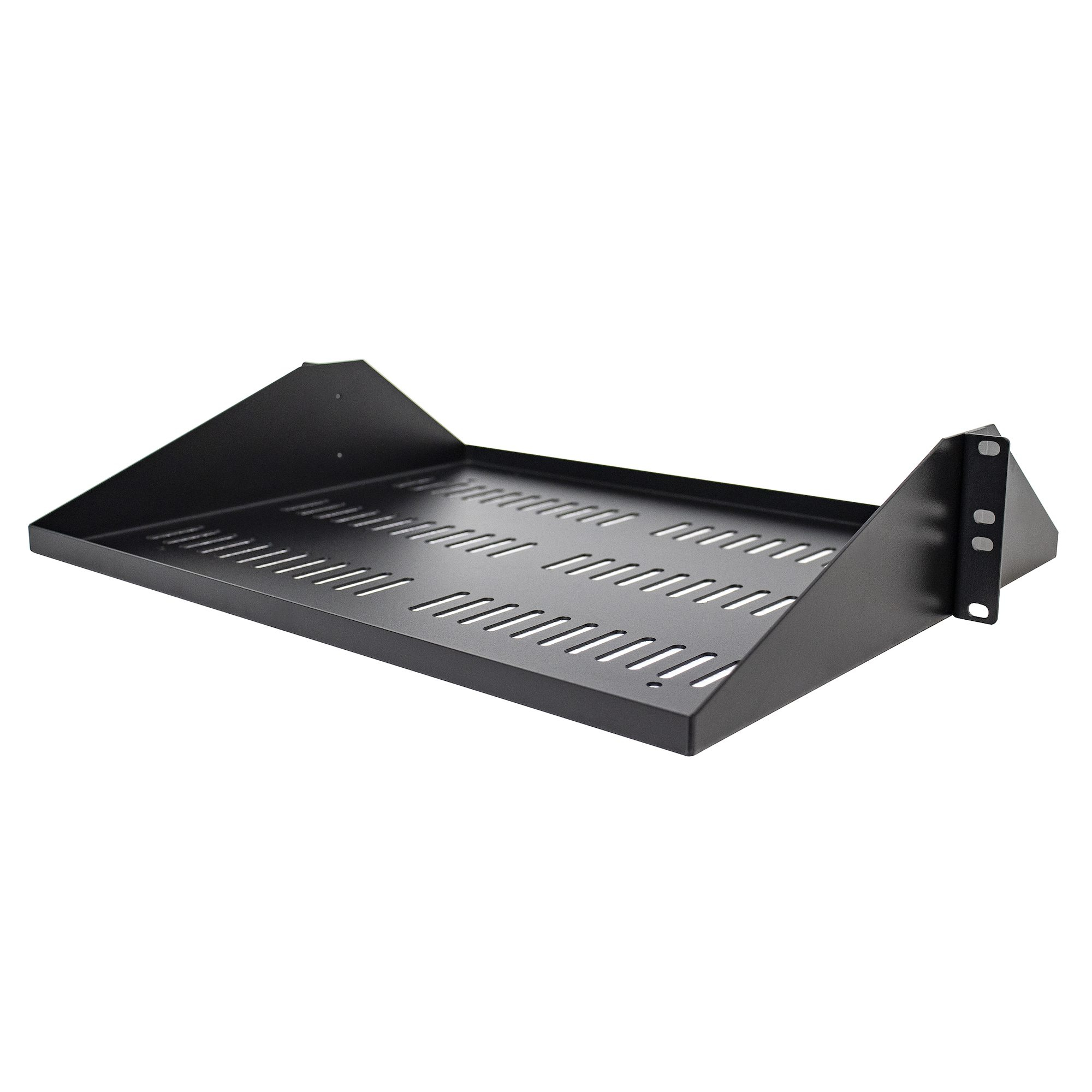 2U SERVER RACK SHELF UNIVERSAL CENTER MOUNT VENTED CANTILEVER TRAY