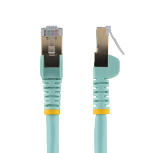 30FT AQUA CAT6A ETHERNET CABLE SNAGLESS RJ45 UTP PATCH CABLE CORD