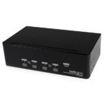 4 PORT DUAL MONITOR DVI KVM SWITCH TWO SCREEN DISPLAYS DVI KVM