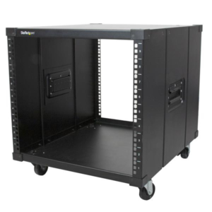 4 POST OPEN FRAME SERVER RACK 9U AV NETWORK EQUIPMENT RACK