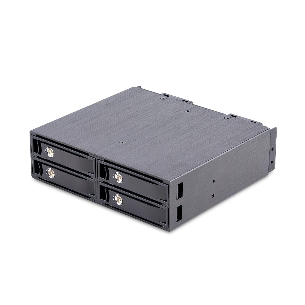 4-bay backplane adds 4x U.2 SFF-8639 NVMe drive bays to a desktop/server; Supports 7mm to 15mm 2.5"