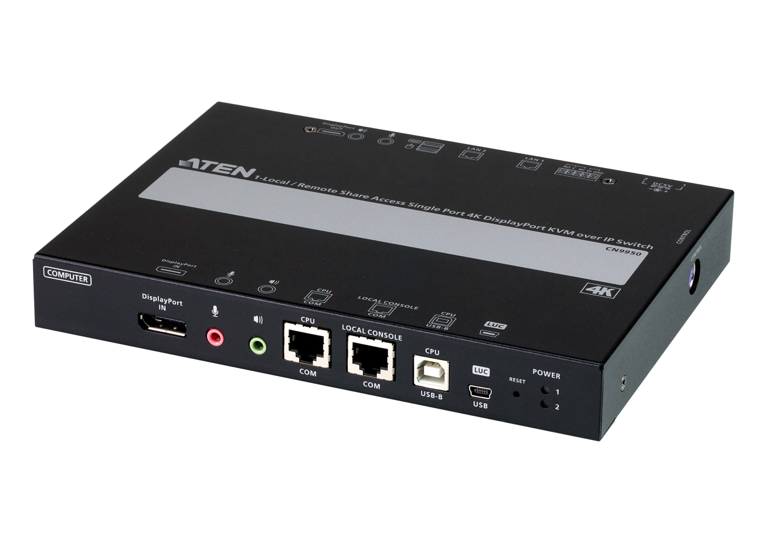 4K 30 SINGLE PORT DISPLAYPORT KVM OVER IP SLIM VERSION