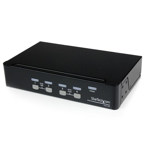 4PORT PROFESSIONAL VGA USB KVM SWITCH WITH HUB
