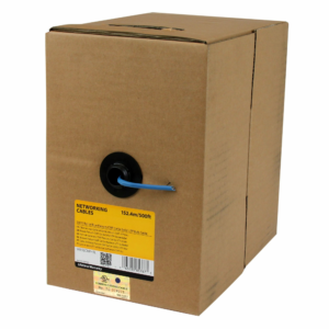 500FT BLUE CAT5E CABLE PLENUM BULK SOLID WIRE ETHERNET RJ45 SPOOL