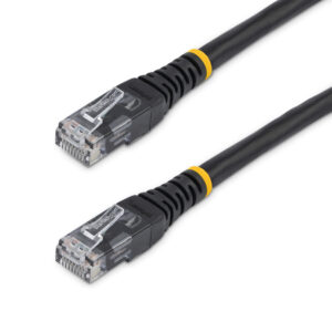 50FT BLACK CAT6 ETHERNET CABLE RJ45 UTP PATCH CABLE GIGABIT LAN