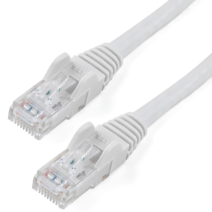 50FT WHITE CAT6 ETHERNET CABLE SNAGLESS RJ45 UTP PATCH CABLE CORD