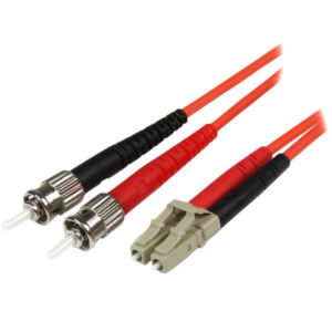 5M MULTIMODE FIBER OPTIC CABLE OM2 LC/ST 50/125 LSZH FIBER CABLE