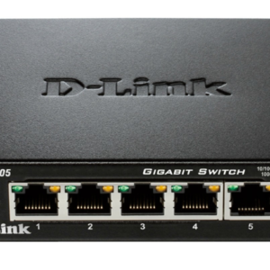 5PORT GIG DESKTOP SWITCH GREEN UNMANAGED METAL CHASSIS
