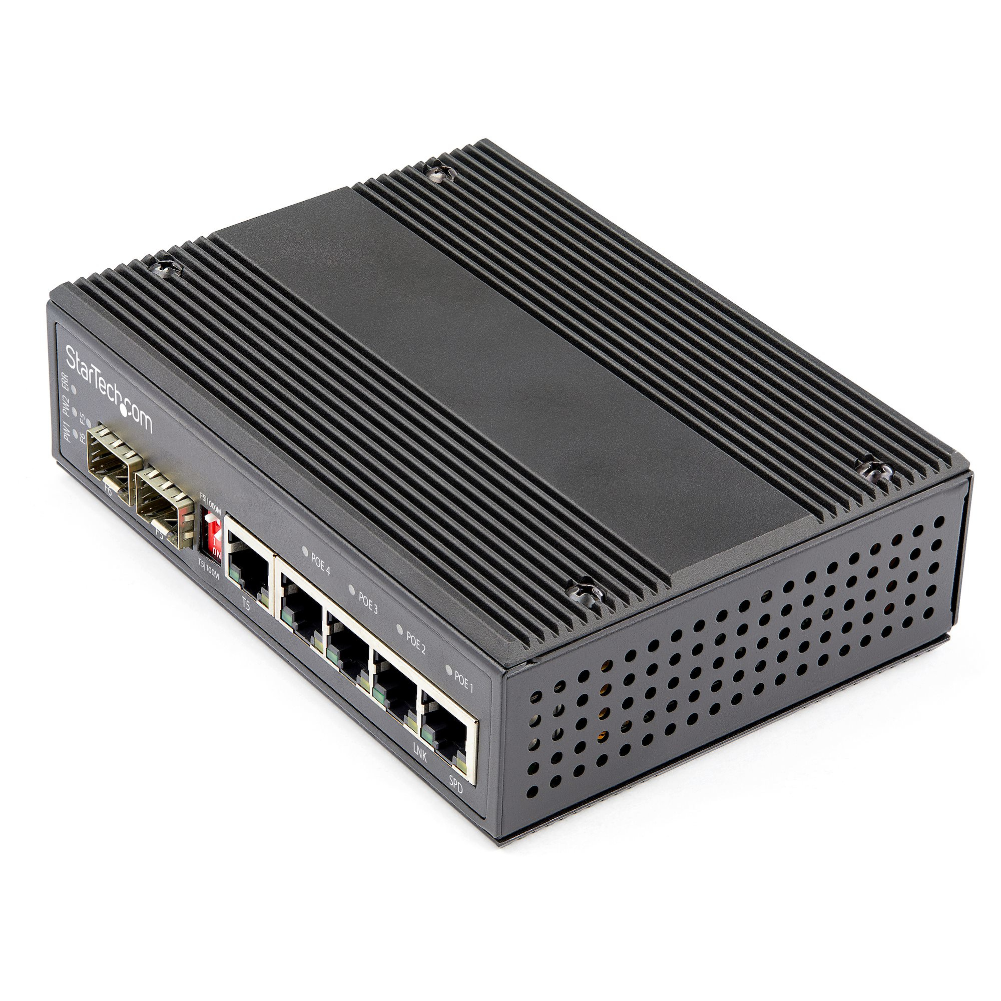 6 PORT GIGABIT ETHERNET SWITCH POE SFP UNMANAGED INDUSTRIAL RUGGED