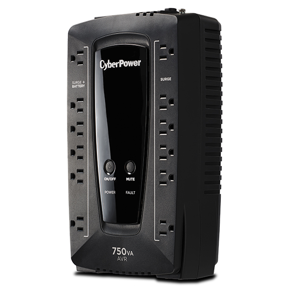 750VA AVR UPS 120V USB 12 OUT 5-15R 5FT RJ11 LINE-INT 3YR WTY