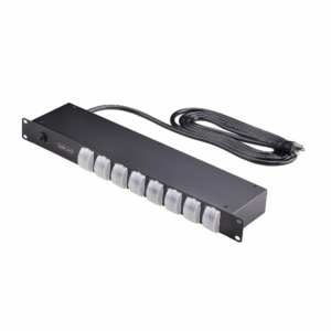 8-OUTLET HORIZONTAL RACK MOUNT PDU 1U 8FT/2.4M POWER CORD