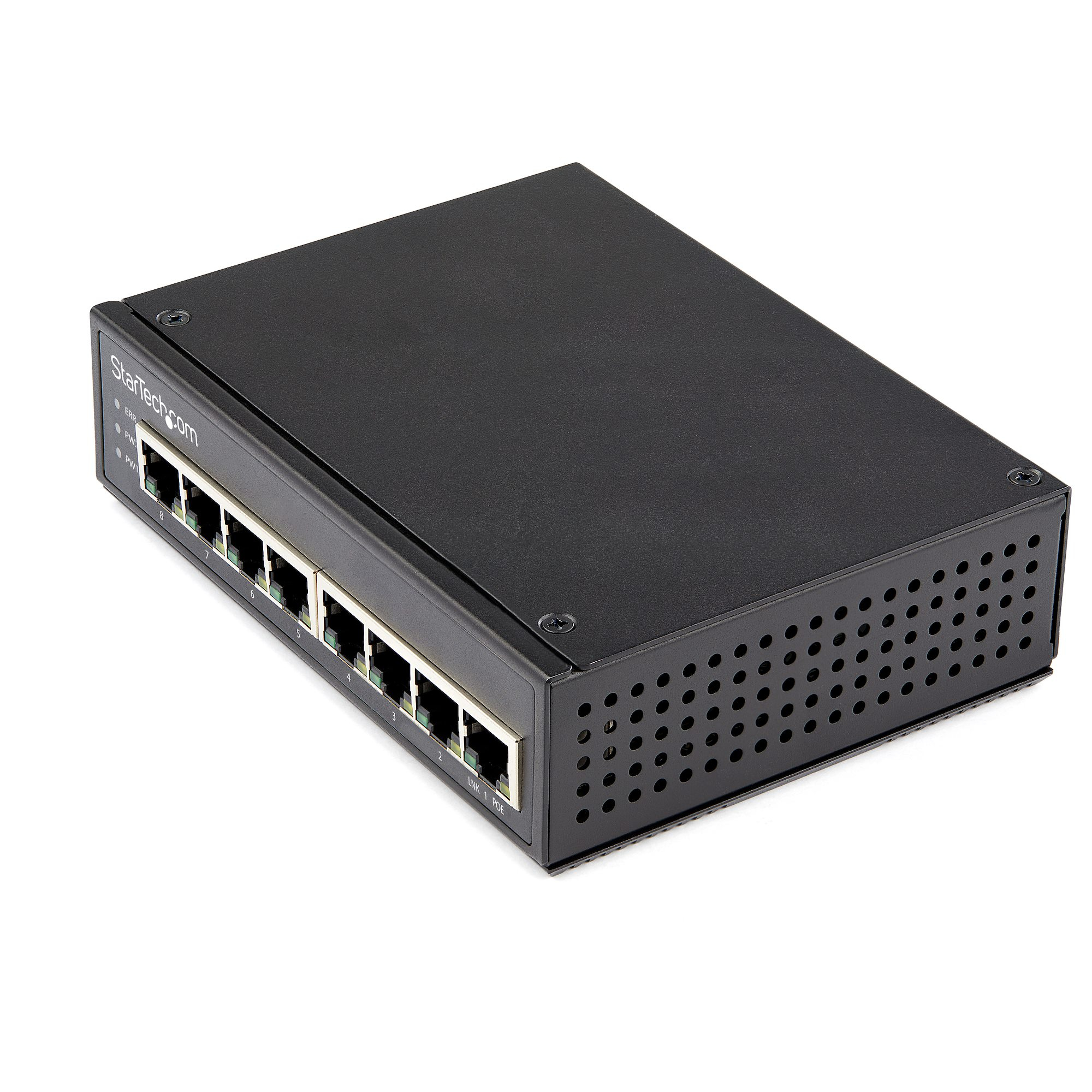 8 PORT GIGABIT ETHERNET SWITCH POE UNMANAGED INDUSTRIAL RUGGED