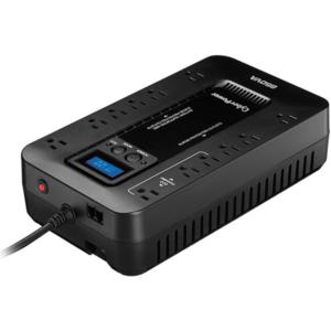850VA UPS 120V STANDBY ECOLOGIC ECO UPS LCD 12 OUT 5-15R RJ11 3YR