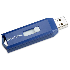 8GB FLASH DRIVE USB 2.0 RETRACTABLE BLUE 97088