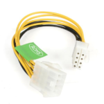 8IN EPS 8 PIN POWER EXTENSION CABLE ATX FEMALE TO ATX MALE 8 PIN