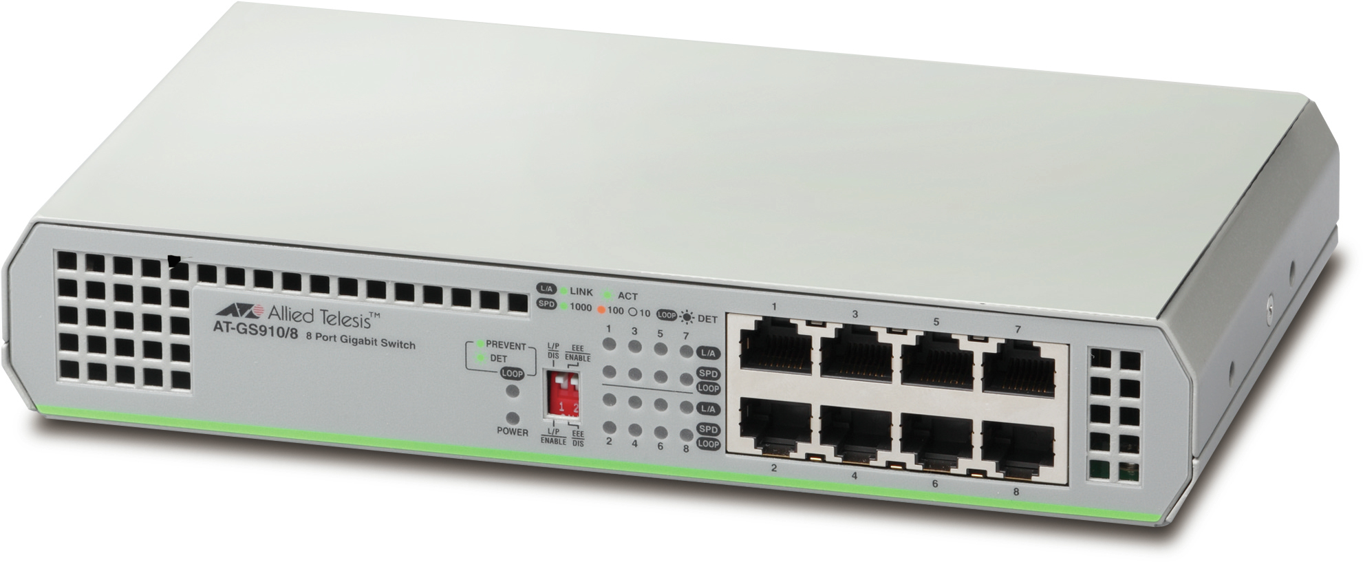 8PORT 10/100/1000T UNMANAGED SWITCH WITH INTERNAL PSU