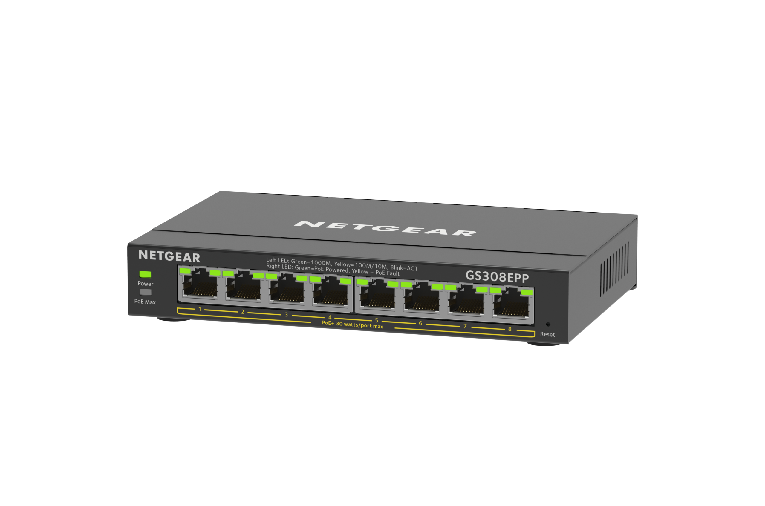 8PORT GB HP POE+ SMART PLUS