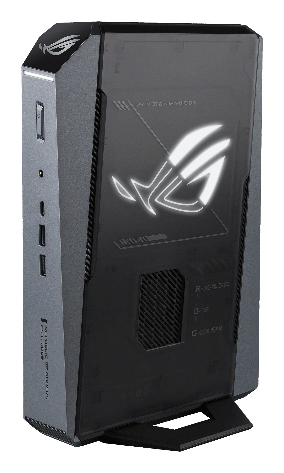 Asus ROG GR70 GR70-N90016AN Gaming Desktop Computer - AMD Ryzen 9 Ryzen 9000 Series 9955HX - 32 GB - 2 TB PCI Express NVMe 4.0 SSD - Mini PC - Star Gray
