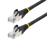 CAT6A ETHERNET CABLE - BLACK 10GBE S/FTP LSZH 100W POE