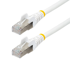 CAT6A ETHERNET CABLE - WHITE 10GBE S/FTP LSZH 100W POE