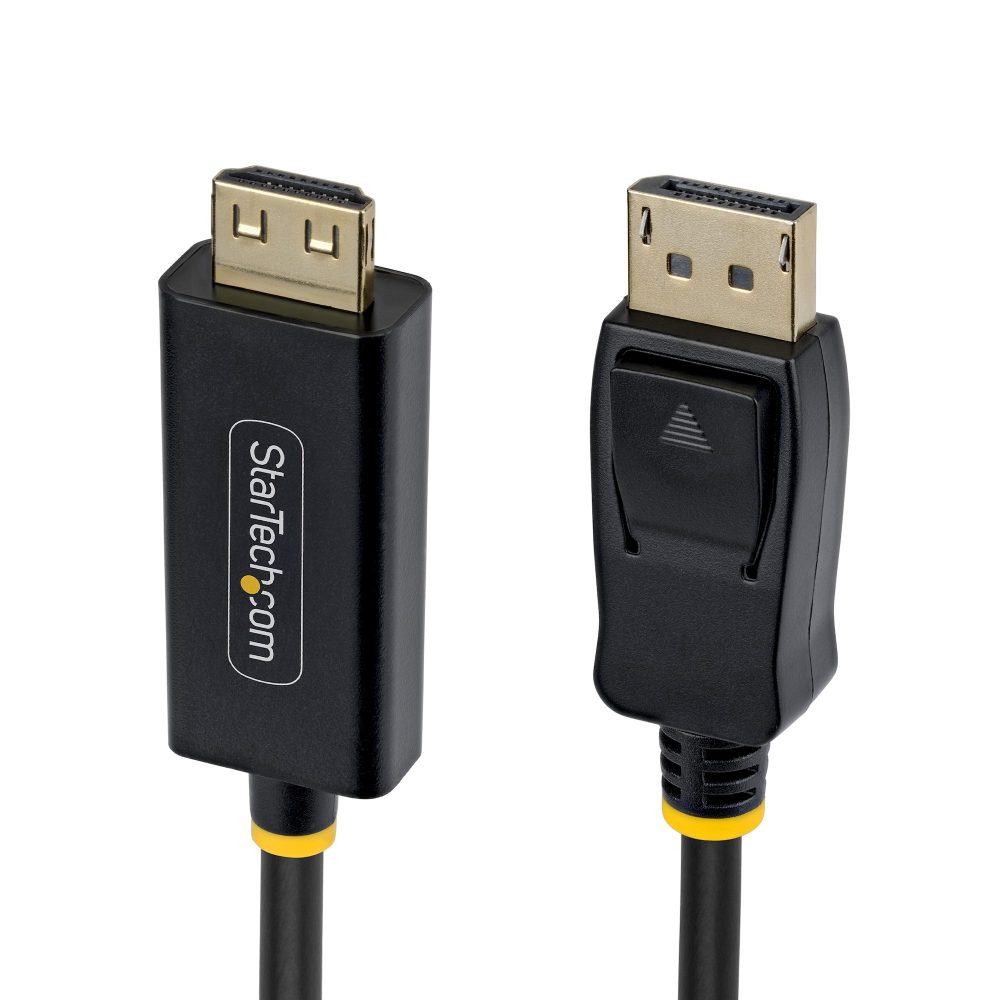 Connects DisplayPort desktop to an HDR-ready 4K 60Hz HDMI display; Supports HBR3 18Gbps bandwidth