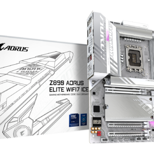 GIGABYTE Z890 AORUS ELITE WIFI7 ICE Ultra Core (Series 2) LGA 1851 ATX Motherboard, DDR5, 4x M.2, PCIe 5.0, Thunderbolt 4, WIFI7, 2.5GbE LAN