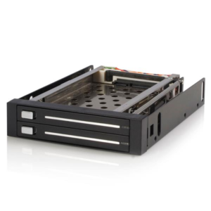 HARD DRIVE BAY MOBILE RACK DUAL 2.5IN SATA HDD SSD HOT SWAP